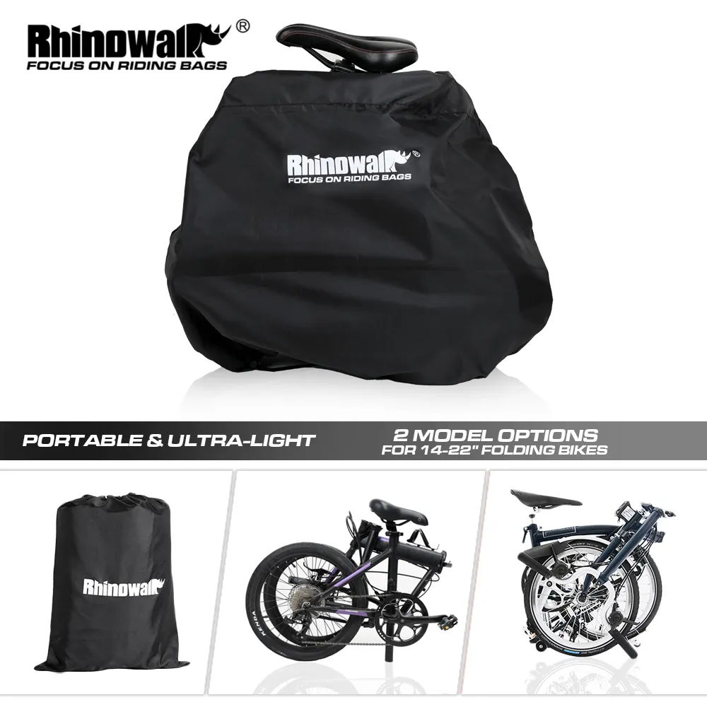 Cycling Journey - Rhinowalk กระเป๋าเก็บจักรยานพับได้, กระเป๋าใส่ของขนาด20นิ้วหรือ16นิ้วสำหรับเดินทาง