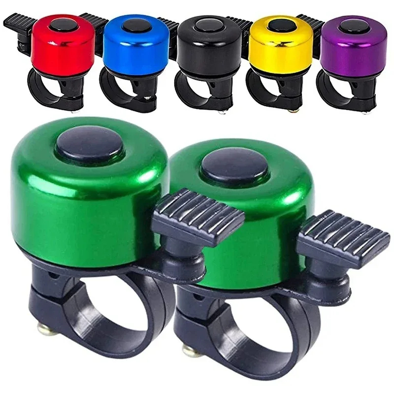 Bell Handlebar Ring - กระดิ่งจักรยานโลหะผสม 1/2 ชิ้น สำหรับจักรยานเสือภูเขา/จักรยานถนน เสียงเตือนภัย/เสียงกริ่งประตู/เสียงเตือนความปลอดภัย ติดแฮนด์จักรยาน