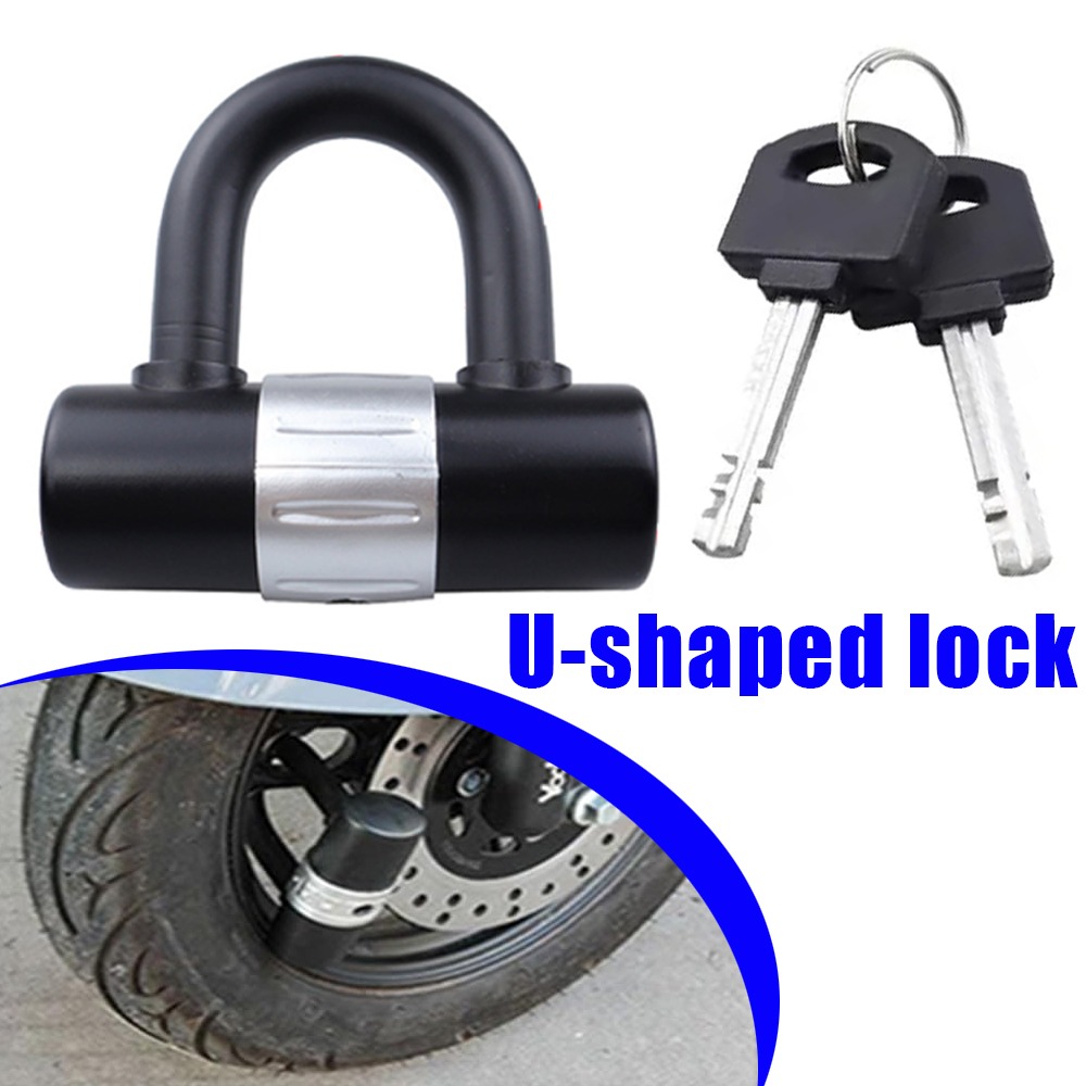 U Lock Heavy Duty - กุญแจล็อคแบบตัวยูสำหรับยานยนต์ไฟฟ้าและจักรยานเสือภูเขา 1 ชิ้น รุ่น C ป้องกันการโจรกรรม