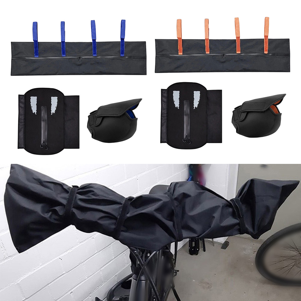 Cycling Commute Gear - ชุดคลุมจักรยานไฟฟ้าแบบสะท้อนแสงสำหรับมอเตอร์ แบตเตอรี่ แฮนด์จับ กันน้ำ กันฝุ่น อุปกรณ์ป้องกันสำหรับการปั่นจักรยาน