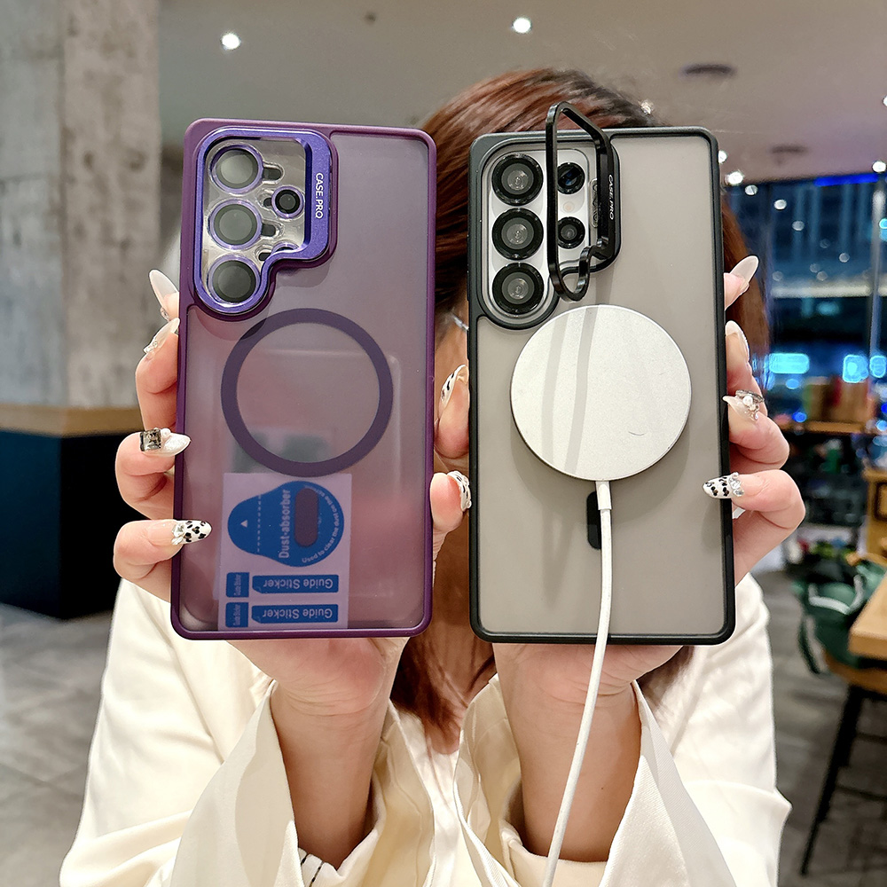 Kickstand Adjustable - เคสโทรศัพท์แบบมีขาตั้งแม่เหล็กสำหรับ Samsung Galaxy S26 S25 S24