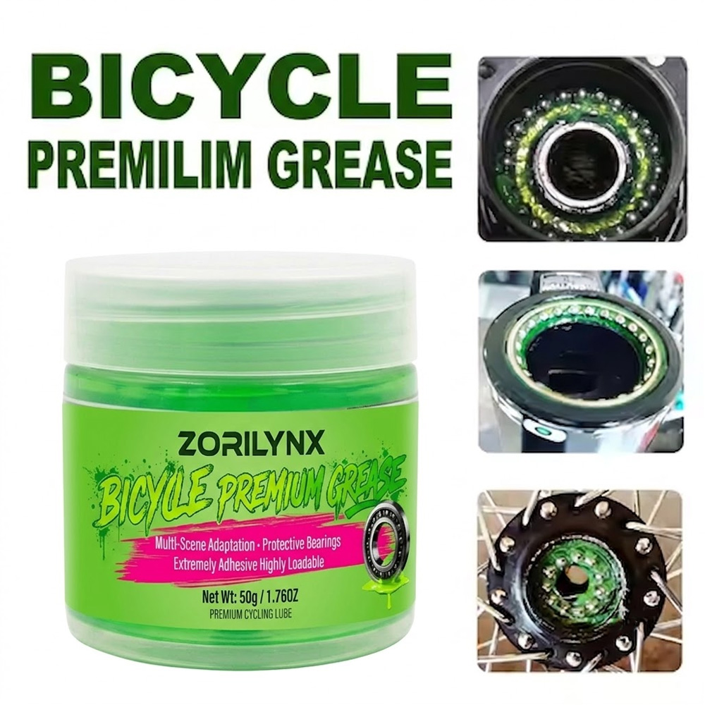 Grease Waterproof Bike - จาระบีหล่อลื่นกันน้ำสำหรับจักรยาน 50 กรัม สีเขียว สำหรับดุมล้อ บีบี