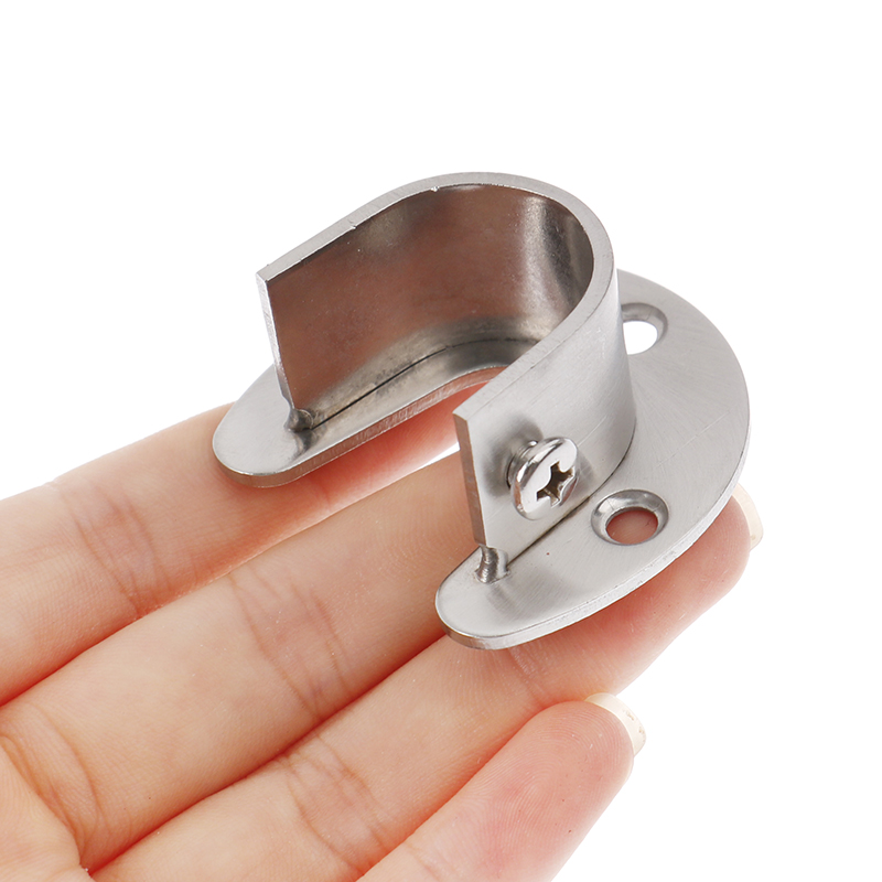 U Lock Heavy Duty - 1ชิ้นที่ยึดตู้เสื้อผ้าช่องเสียบแท่งเหล็กสแตนเลสสำหรับงานหนักที่ยึดแท่งเหล็กปลายตู้รองรับ19/22/25/32มม. รูปตัวยู