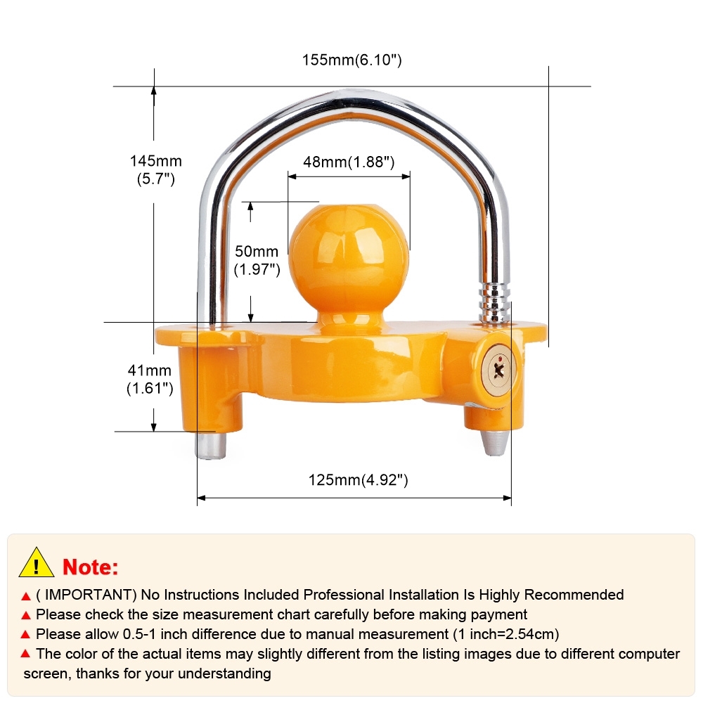 U-Bolt Trailer Ball Lock Unive - U Lock Heavy Duty บทวิจารณ์และราคา
