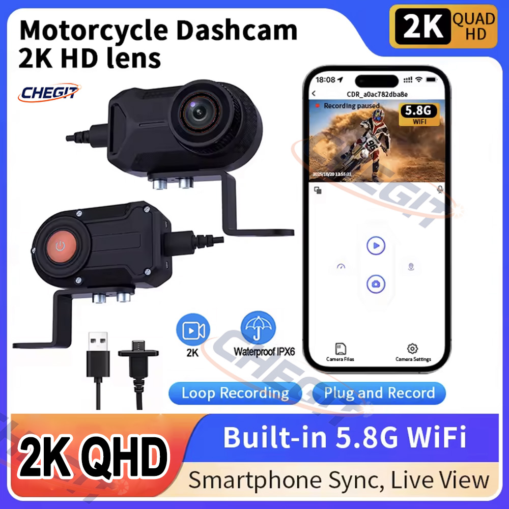 กล้องบันทึกภาพมอเตอร์ไซค์ 2K H - Cycling Loop บทวิจารณ์และราคา