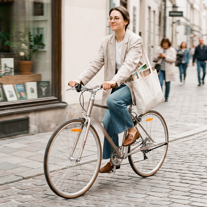 จักรยานแฮนด์ตรง สำหรับปั่นถนน  - Cycling Commute Speed บทวิจารณ์และราคา