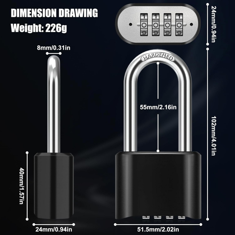 กุญแจแบบรวมทนฝนและแดดสําหรับงา - U Lock Heavy Duty บทวิจารณ์และราคา