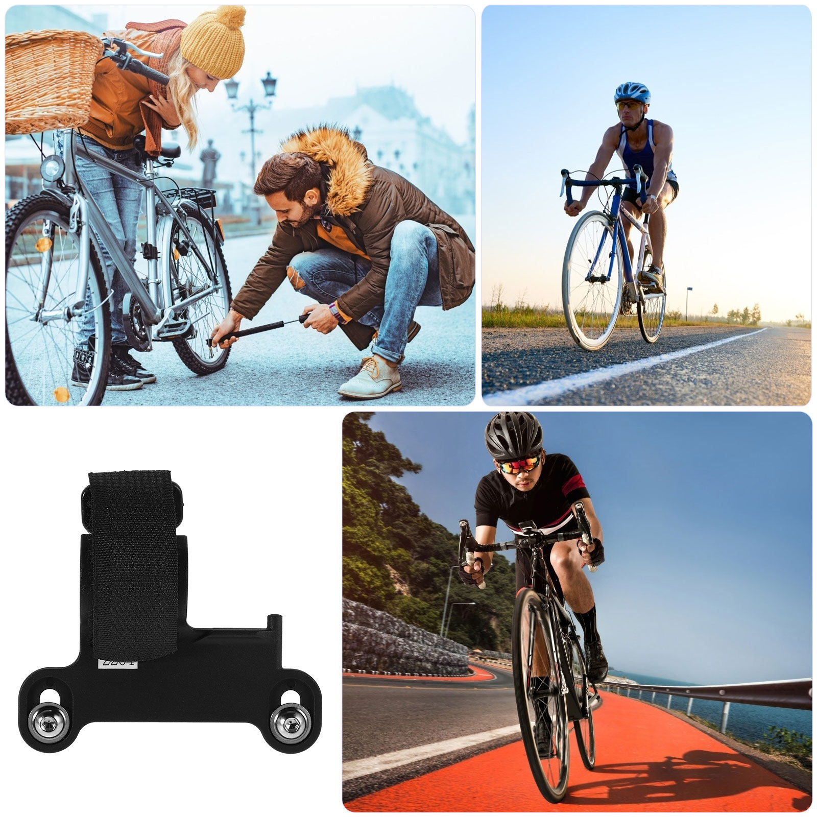 ที่ยึดปั๊มลมจักรยานแบบกะทัดรัด - Bike Pump Frame Mount บทวิจารณ์และราคา