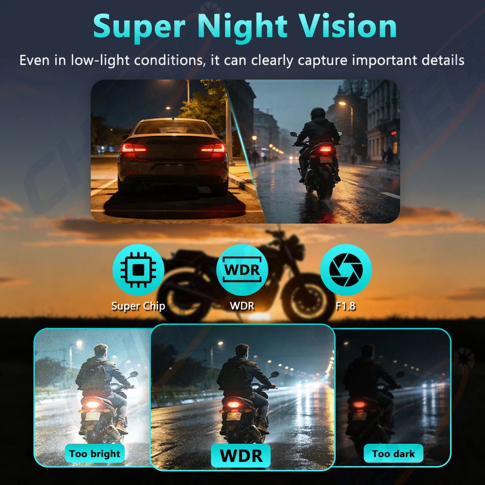 กล้องติดรถมอเตอร์ไซค์ DVR รุ่น - Cycling Loop บทวิจารณ์และราคา