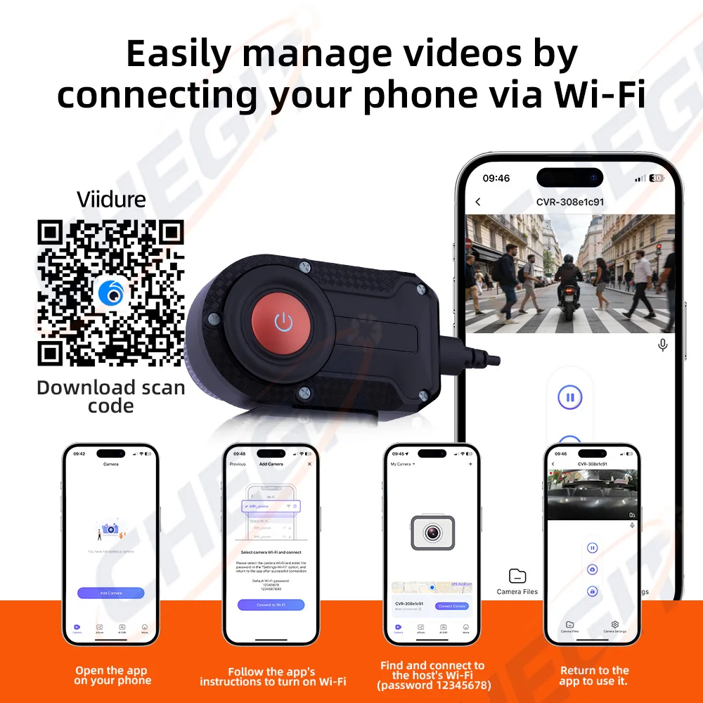 กล้องติดรถมอเตอร์ไซค์ DVR รุ่น - Cycling Loop บทวิจารณ์และราคา