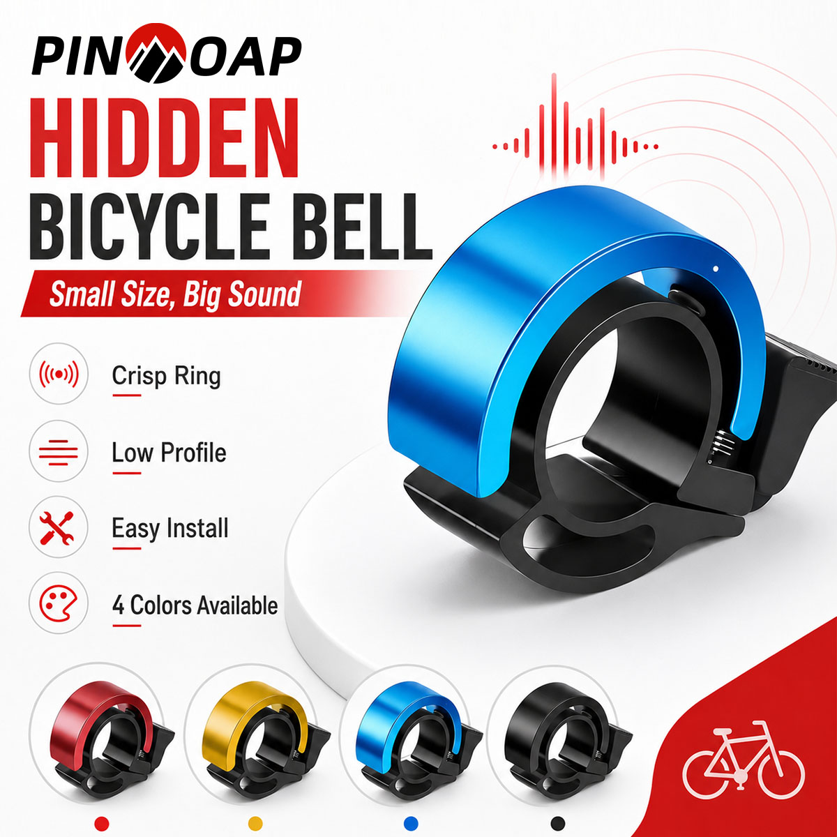 PINMOAP 1PC กระดิ่งจักรยานแบบซ - Bell Handlebar Ring บทวิจารณ์และราคา