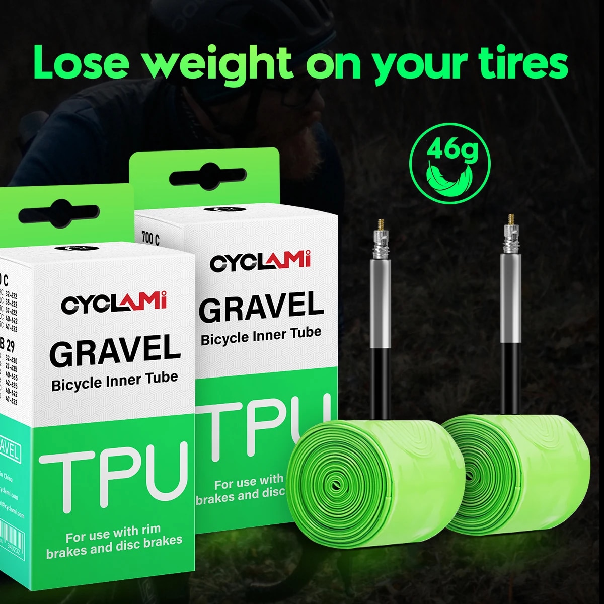 Cyclami ยางล้อจักรยานเสือหมอบเ - Inner Tube 700C บทวิจารณ์และราคา