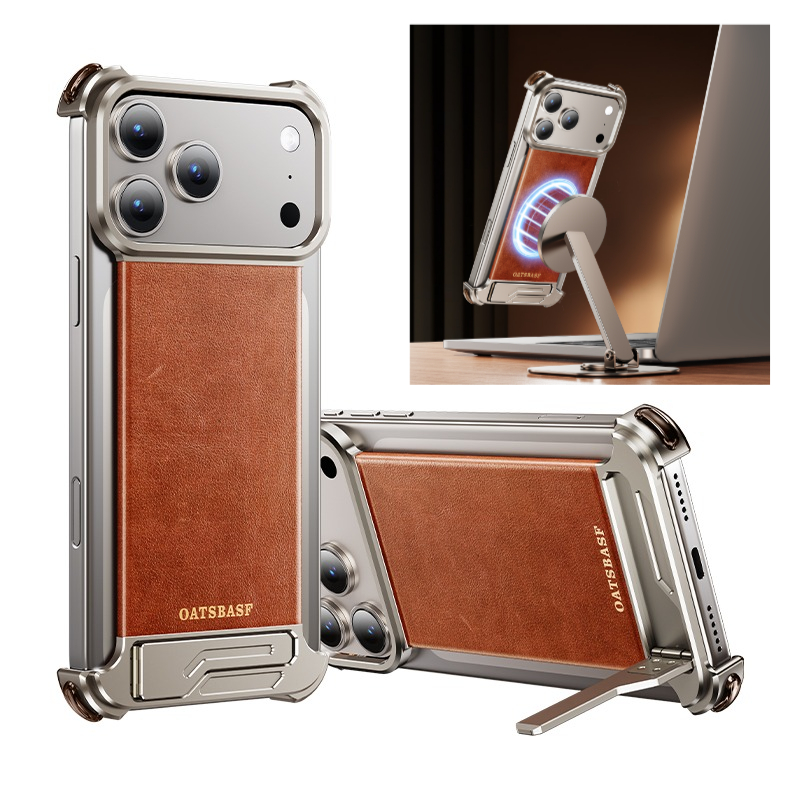 เคสโทรศัพท์ Oatsbasf หนังแท้สำ - Kickstand Adjustable บทวิจารณ์และราคา
