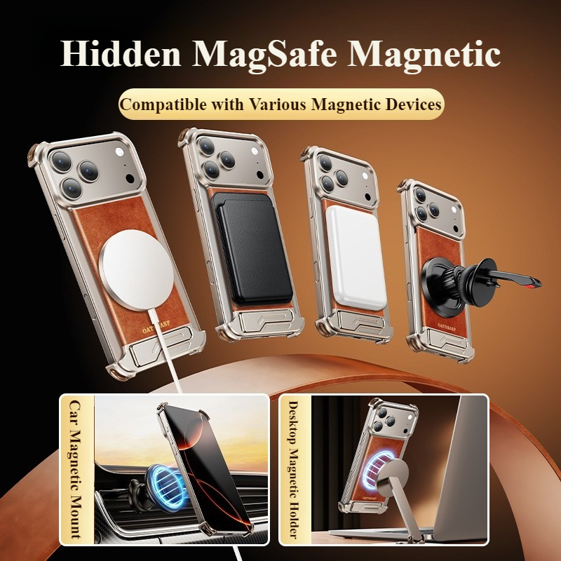 เคสโทรศัพท์ Oatsbasf หนังแท้สำ - Kickstand Adjustable บทวิจารณ์และราคา