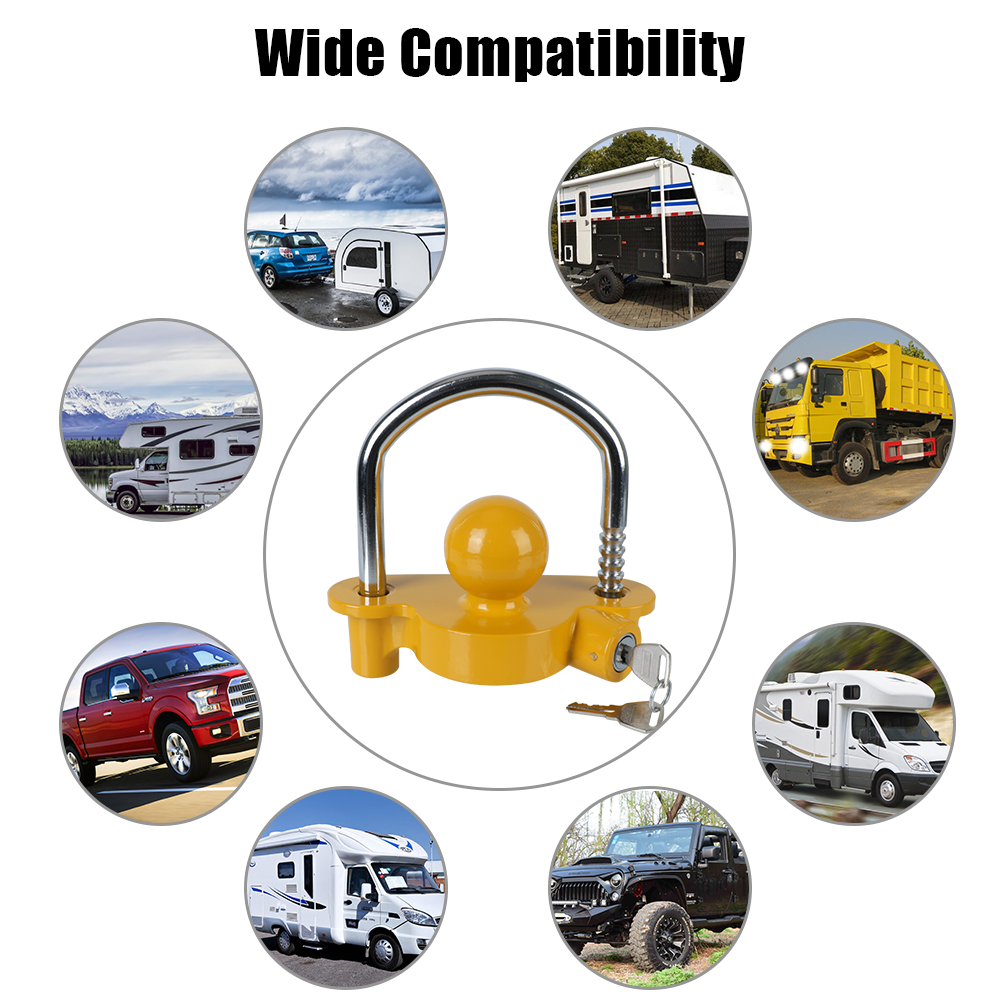 Tow Ball Security Anti-Theft T - U Lock Heavy Duty บทวิจารณ์และราคา