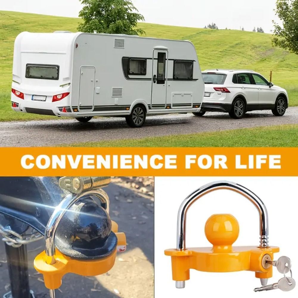ตัวล็อคหัวลากจูงรถพ่วงคุณภาพสู - U Lock Heavy Duty บทวิจารณ์และราคา
