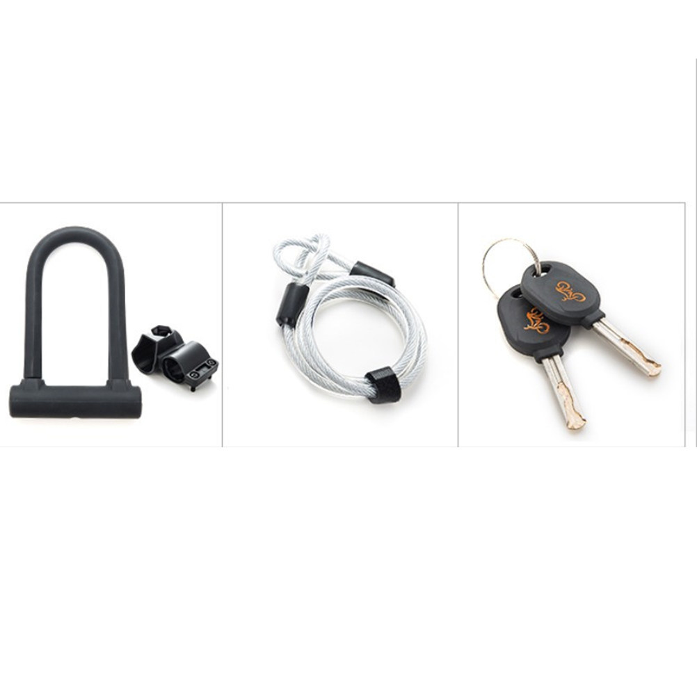 ล็อคกันขโมยแบบสายโซ่สีดำสำหรับ - U Lock Heavy Duty บทวิจารณ์และราคา