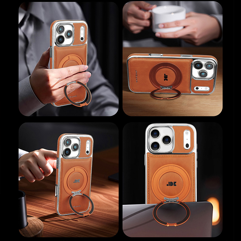 เคสโทรศัพท์หนังหรูหราพร้อมขาตั - Kickstand Adjustable บทวิจารณ์และราคา