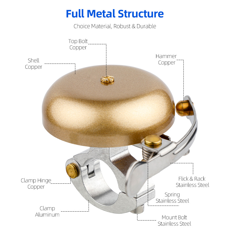 Deemount Classic Cycle กระดิ่ง - Bell Handlebar Ring บทวิจารณ์และราคา
